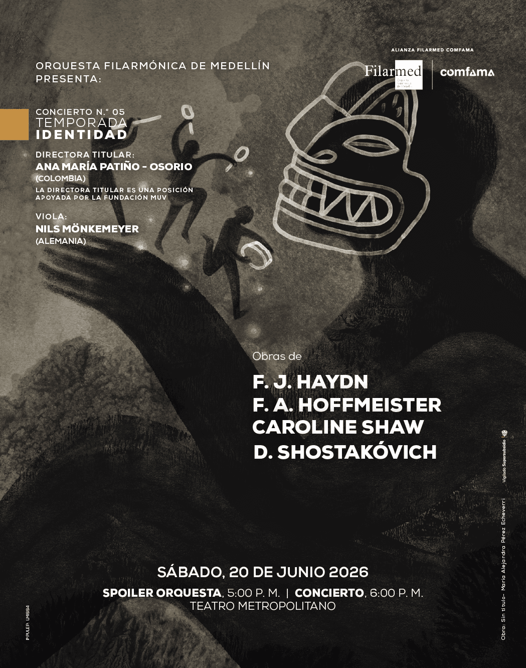 Póster de Concierto de Temporada V - Nils Monkemeyer - Solista Viola