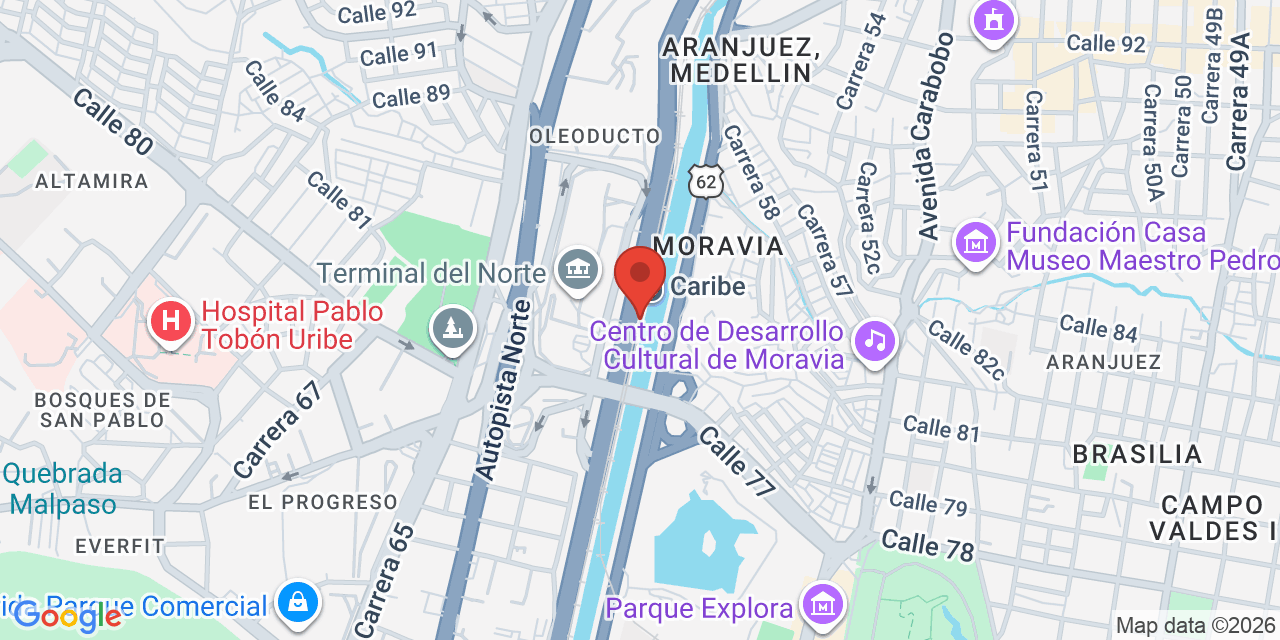 Mapa de la ubicación: Estacion Caribe